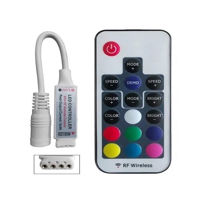 کنترلر هفت رنگ RGB (چهارپین) آدامسی