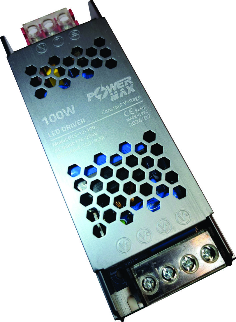 ترانس اسلیم 12 ولت 8.3 آمپر پاورمکس (100W) PowerMax