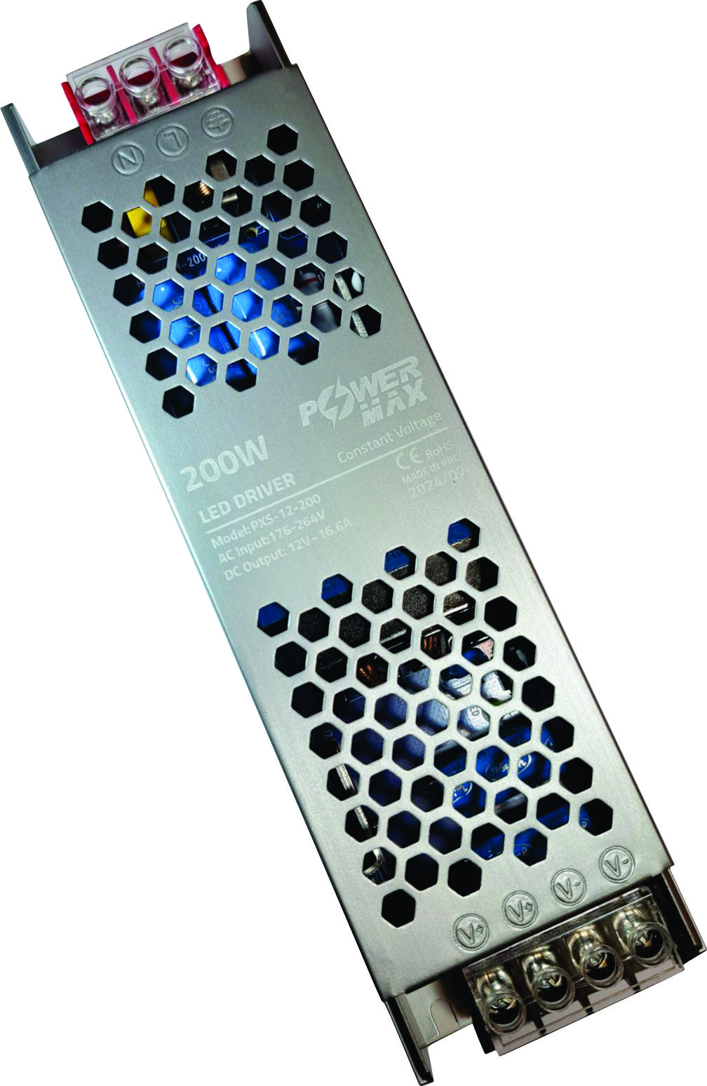 ترانس اسلیم 12 ولت 16.6 آمپر پاورمکس (200W) PowerMax