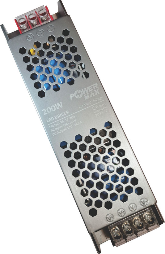ترانس اسلیم 12 ولت 16.6 آمپر پاورمکس (200W) PowerMax
