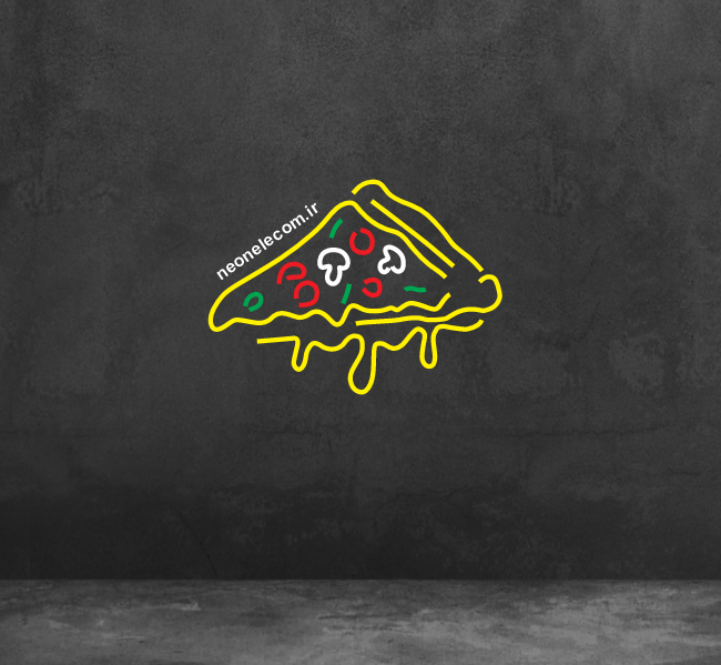 تابلو نئون پیتزا (Pizza) کد 33 با آداپتور