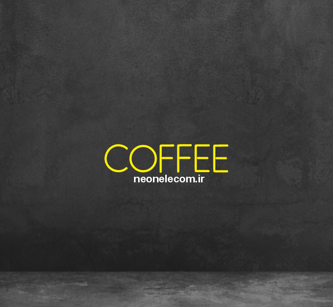 تابلو نئون کافه (Coffee) کد 36 با آداپتور