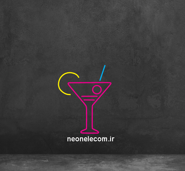 تابلو نئون آبمیوه (Juice) کد 39 با آداپتور