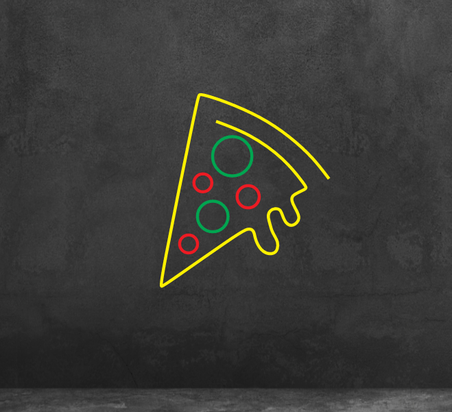 تابلو نئون پیتزا (Pizza) کد 20 با آداپتور