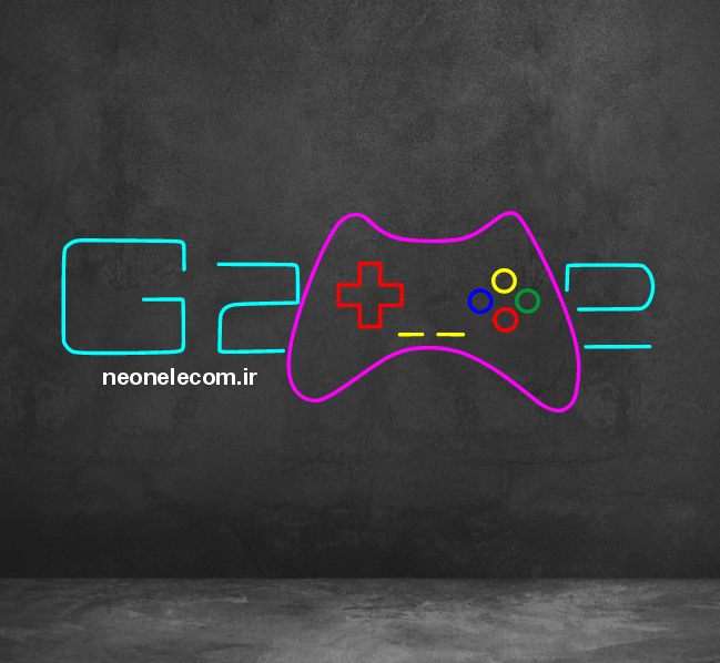 تابلو نئون گیم نت (Game Net) کد 45 با آداپتور