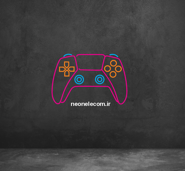 تابلو نئون دسته گیم (Game Net) کد 49 با آداپتور