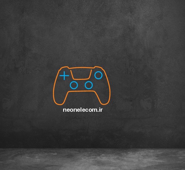 تابلو نئون دسته گیم (Game Net) کد 50 با آداپتور