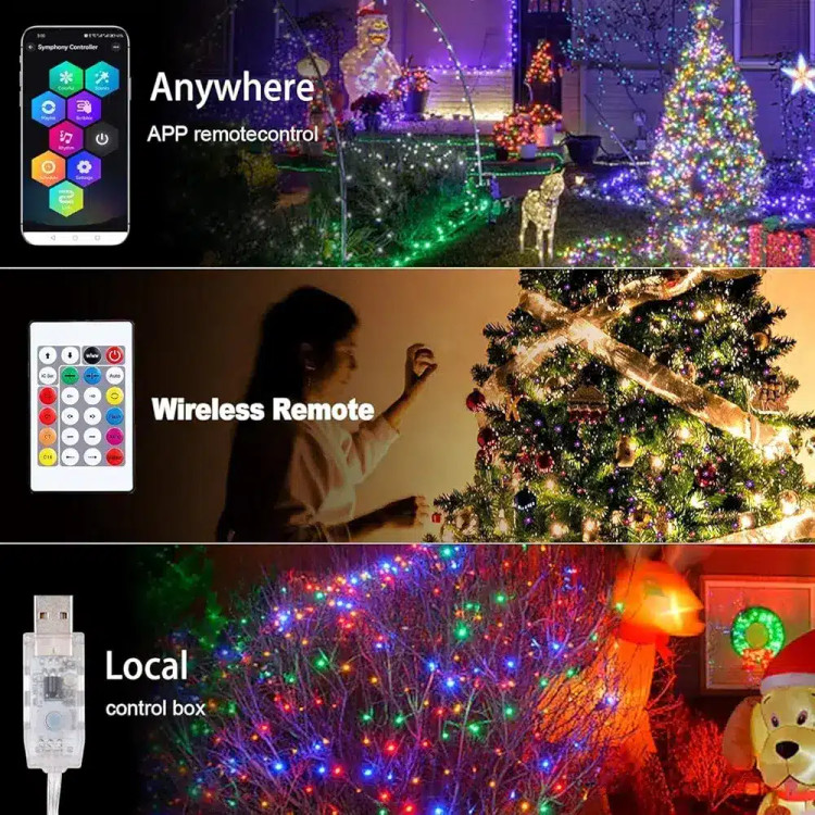 ریسه رنگی RGB برنامه پذیر USB حساس به صدا