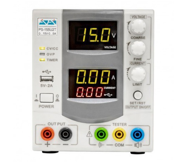 منبع تغذیه متغیر 15 ولت 5 آمپر برند آداک ADAK 155U2T