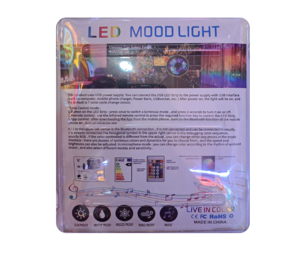 ریسه رنگی RGB برنامه پذیر USB حساس به صدا