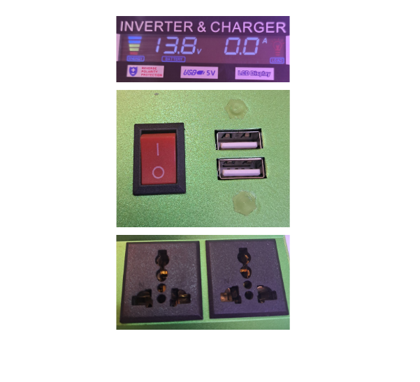 اینورتر 12 به 220 ولت 1000W برند ROMEX دارای شارژر