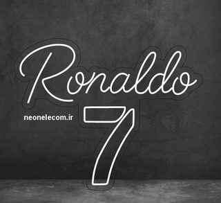 تابلو نئون رونالدو (number 7) کد 123 با آداپتور