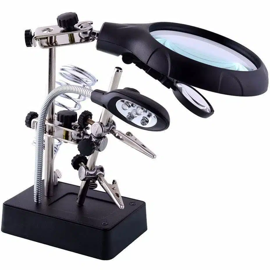 گیره مونتاژ با ذره بین کد 800 (مناسب تعمیرات دقیق و حرفه ای)